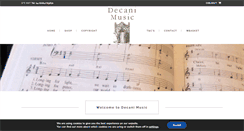 Desktop Screenshot of decanimusic.co.uk